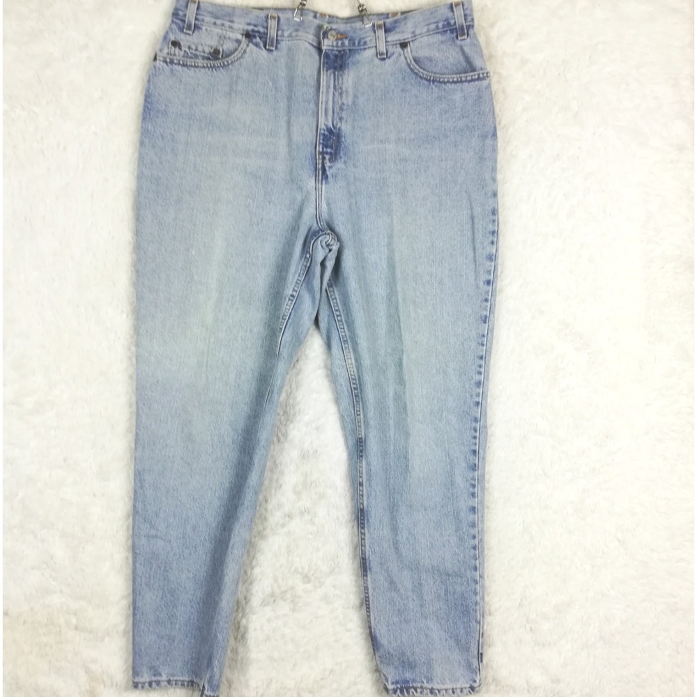 Vtg Levi's Womens Jeans 550 Relaxed Fit Tapered Leg Blue Denim Light Plus 20